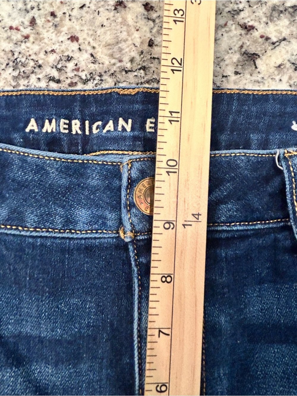 American Eagle Favorite Boyfriend Super Stretch Jeans 14 Denim Casual Bootcut - Picture 9 of 11